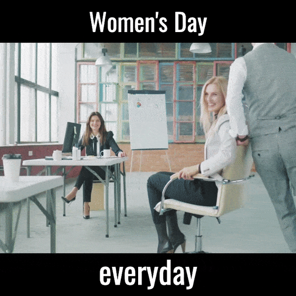 Womens day meme GIF example